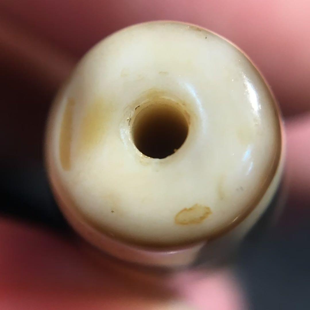 古法折線九眼天珠 希少 天珠 瑪瑙 茶 ビーズ 開運 魔除け 根付