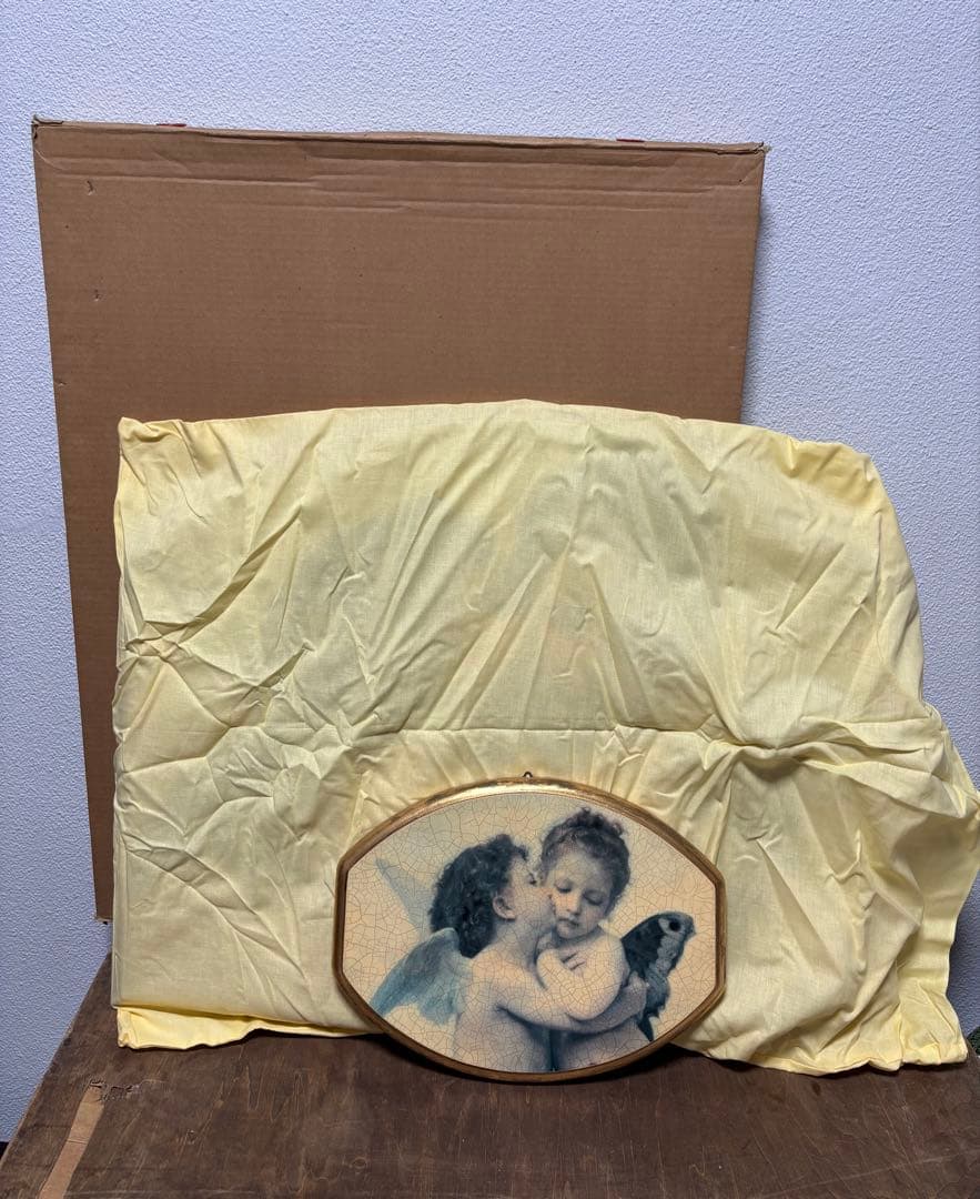 イタリア製 陶器 壁掛け アンティーク ウィリアム・アドルフ・ブーグロー