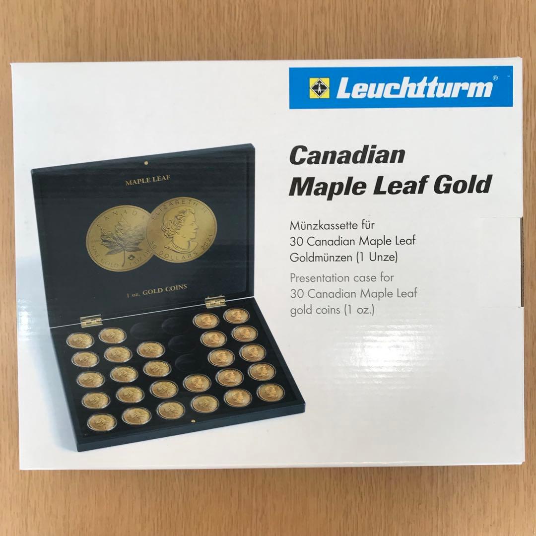 ライトハウス社製ケースBOX メイプルリーフ金貨1オンス専用 30個収納可