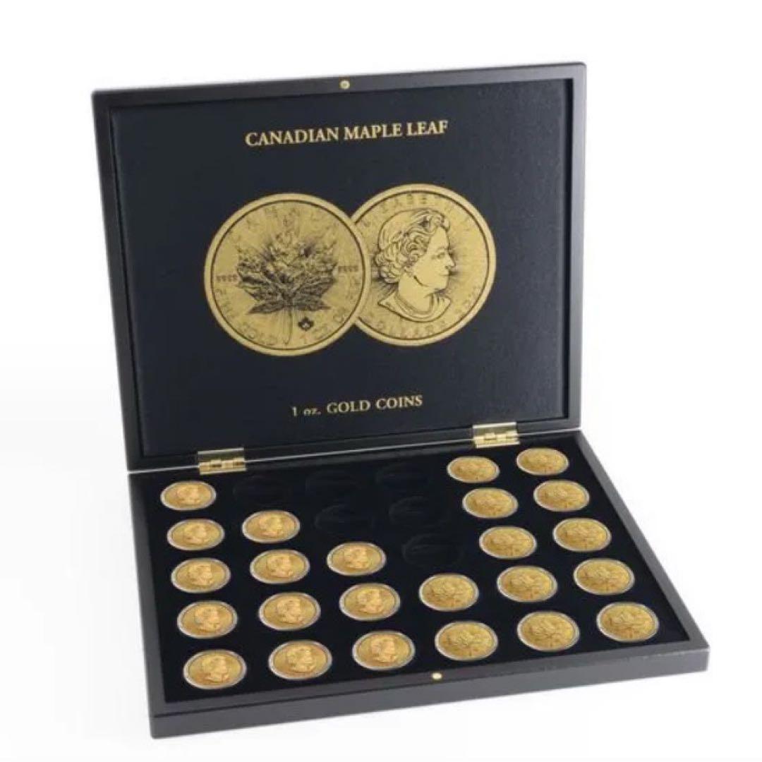 ライトハウス社製ケースBOX メイプルリーフ金貨1オンス専用 30個収納可