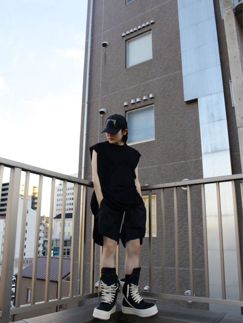 【RICK OWENS DRKSHDW】25SS TARP T BK Ssize