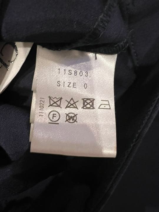 完売　chesty ポケットビジュー付パンツ　ネイビー