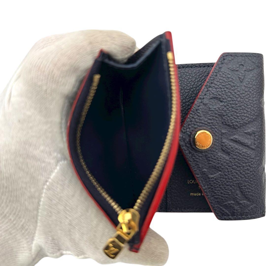 ほぼ新品未使用　アンプラント　ポルトフォイユ　ゾエ　マリーヌルージュ