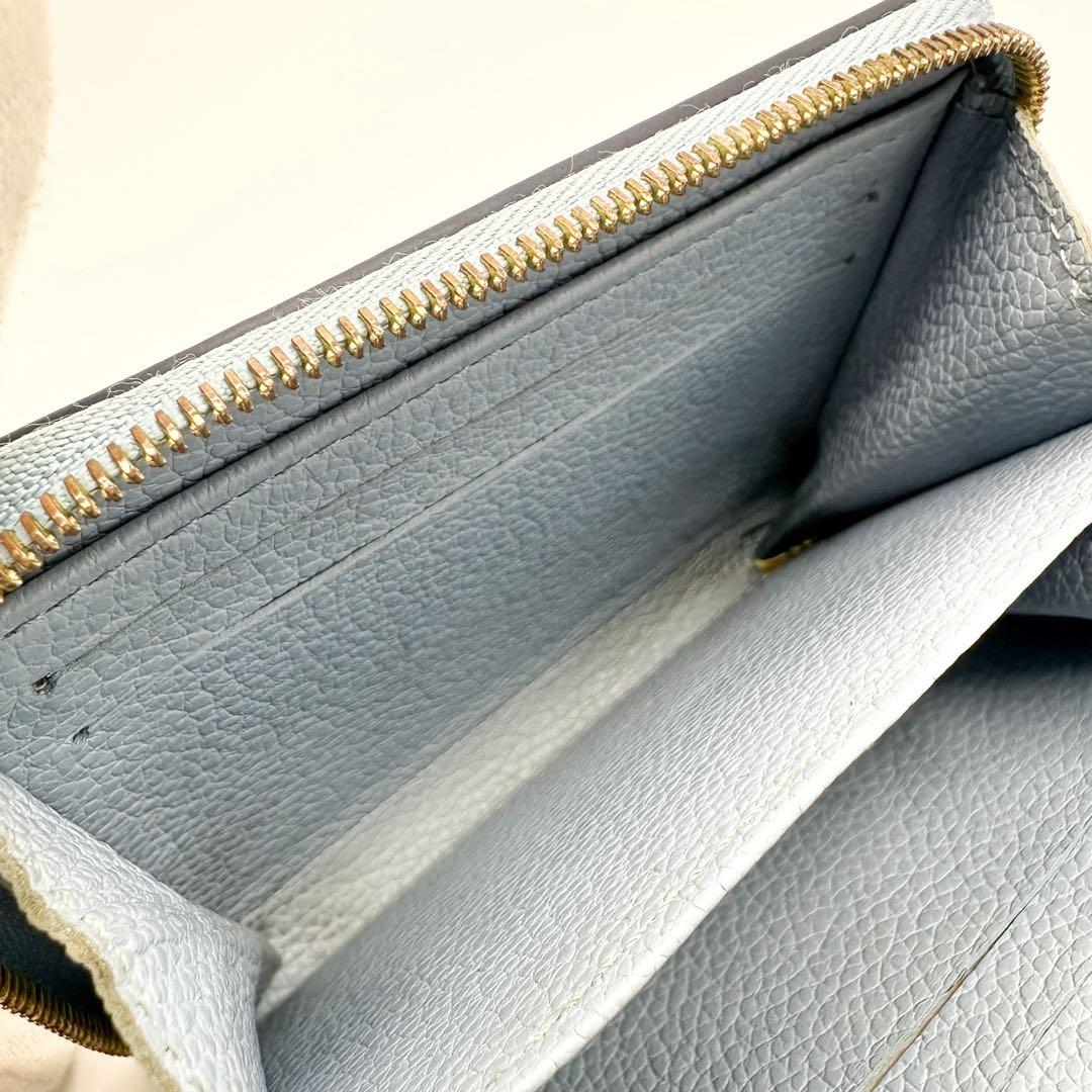 【限定品】ルイヴィトン ジッピーパース モノグラム アンプラント ブルー