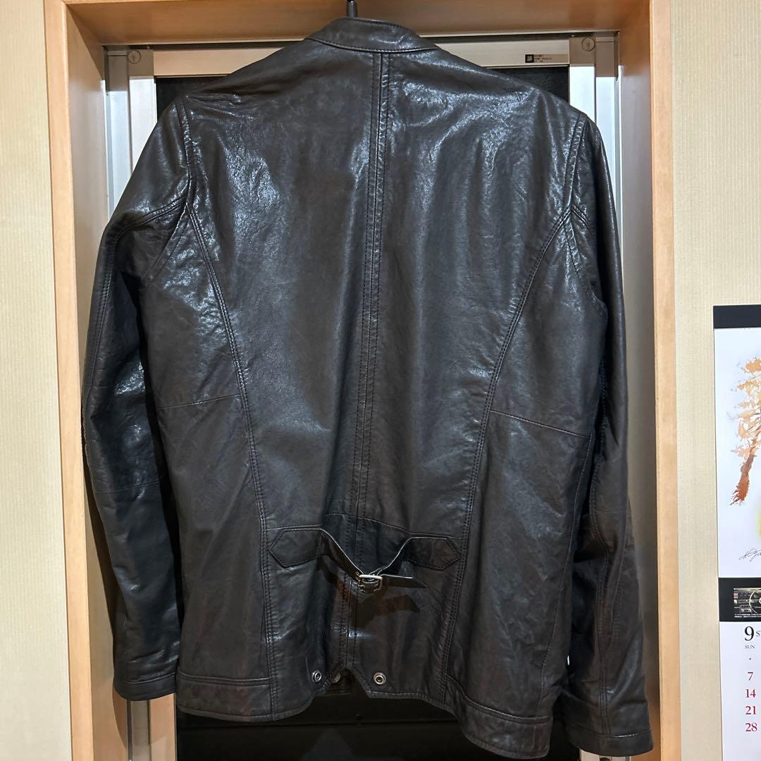 DIESEL ブラックレザージャケット Sサイズ