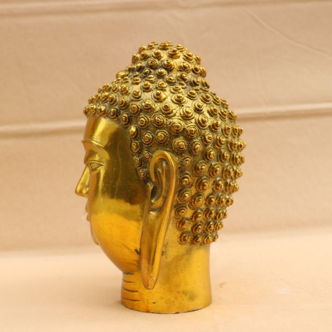 仏光が如来仏頭 工芸品 美術品 置物