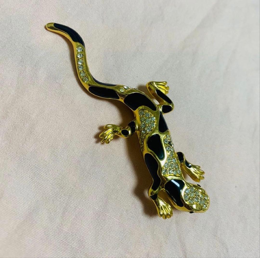 ア*ト様 Christian Dior ディオール　トカゲブローチ　ヴィンテージ