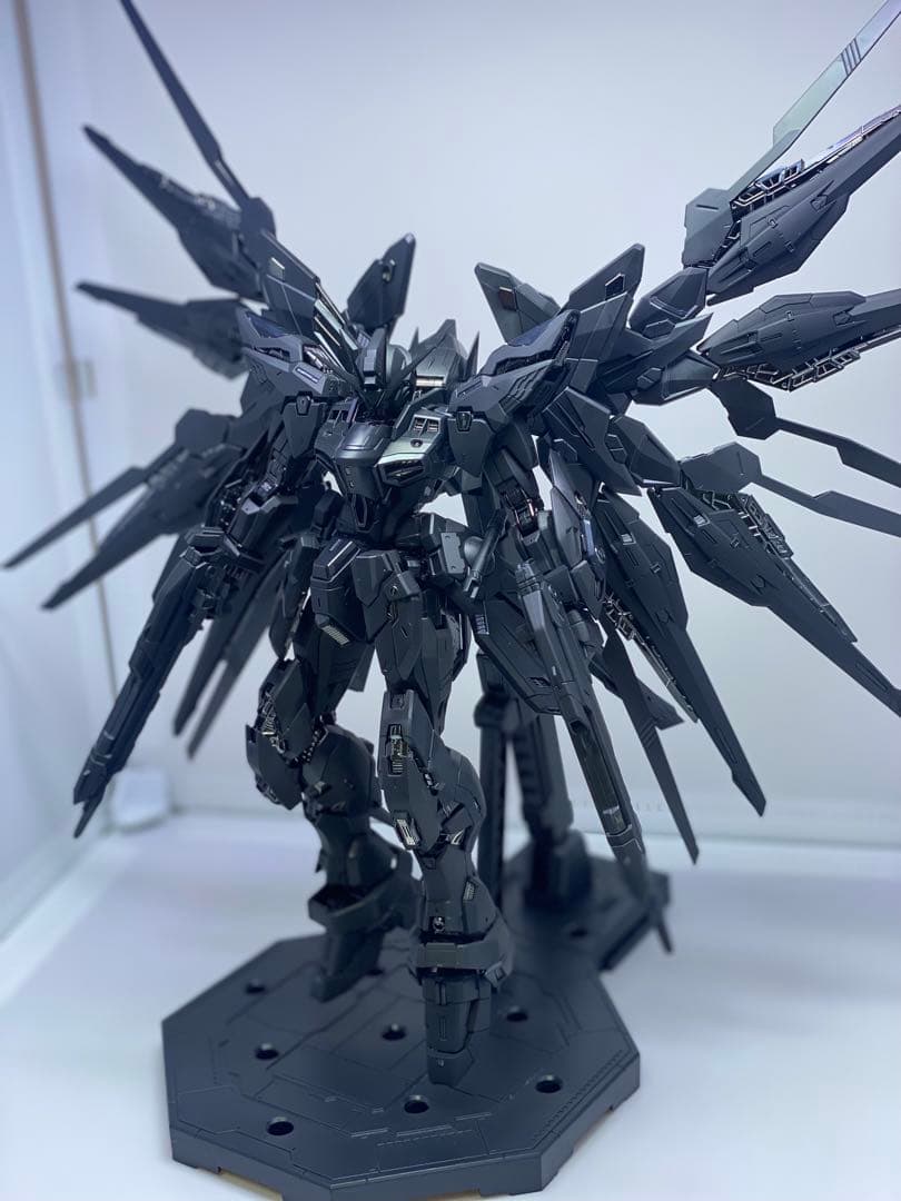 MGEXサイズ1/100ストライクフリーダム塗装完成品+ミッドナイトコーティング