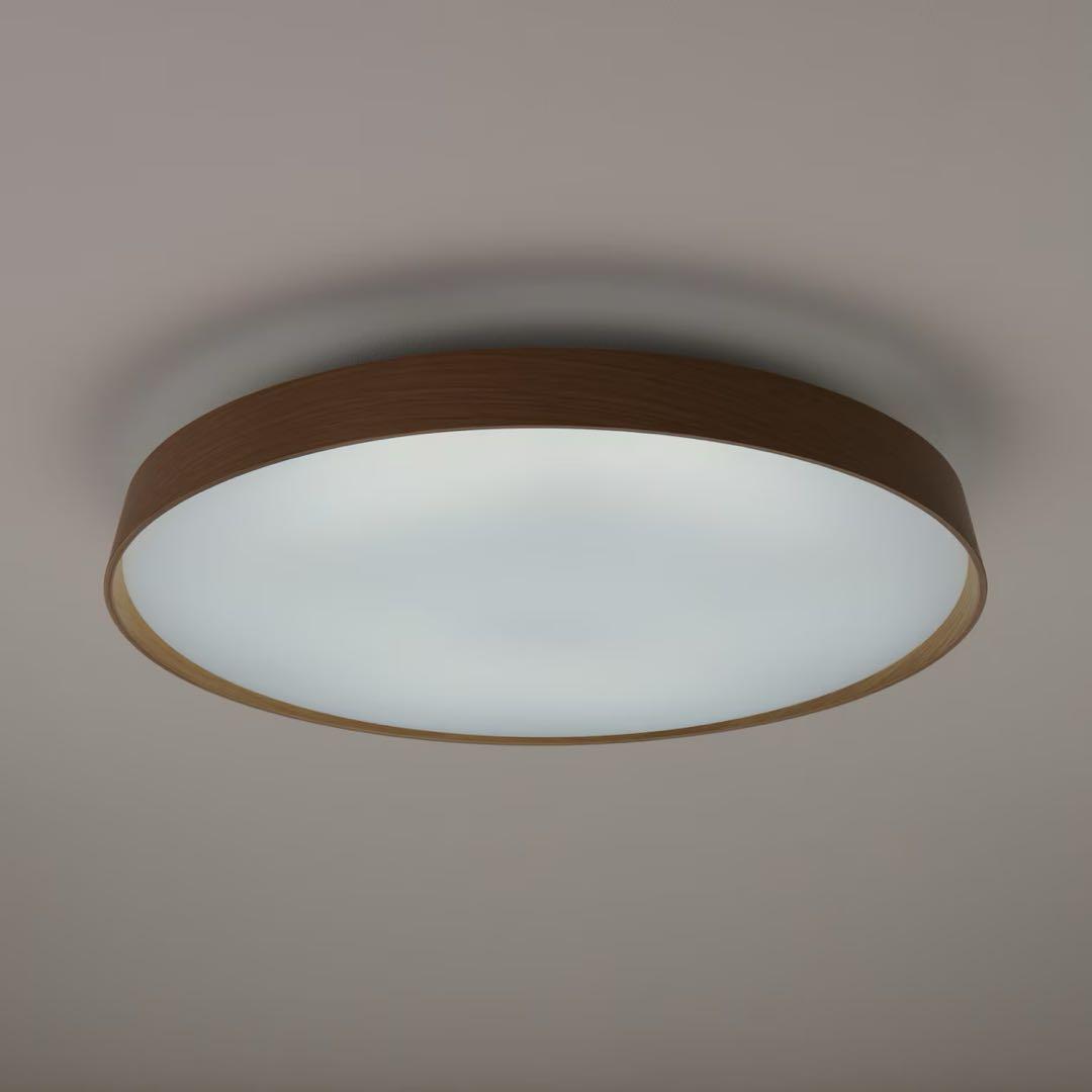 新品未使用　無印　LED 木製シーリングライト　調光調色機能付き　10畳