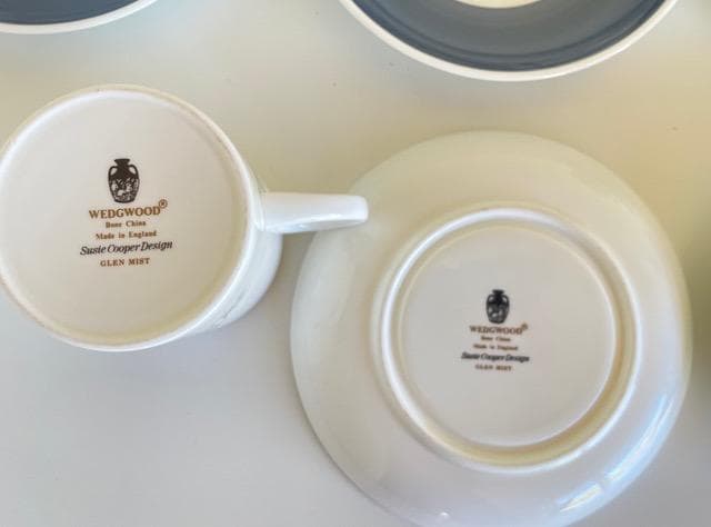 【美品、希少】 ウェッジウッド グレンミスト ティーセット