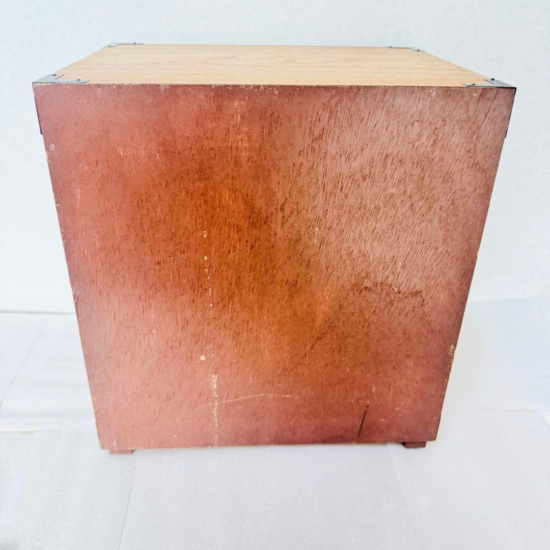 【極美品・高級材】天然木 4段5杯 小箪笥（卓上収納・アンティーク）和モダン