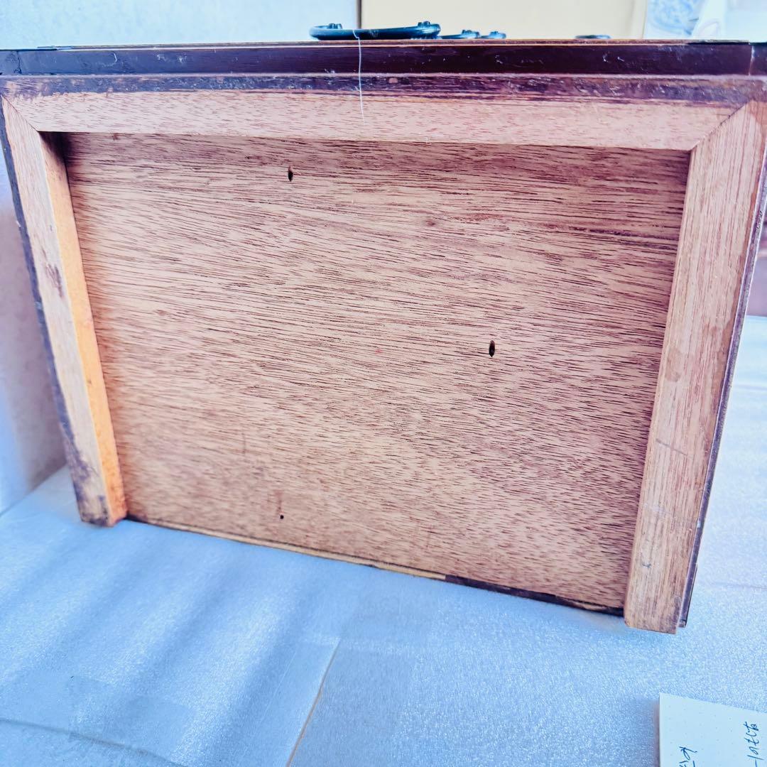 【極美品・高級材】天然木 4段5杯 小箪笥（卓上収納・アンティーク）和モダン