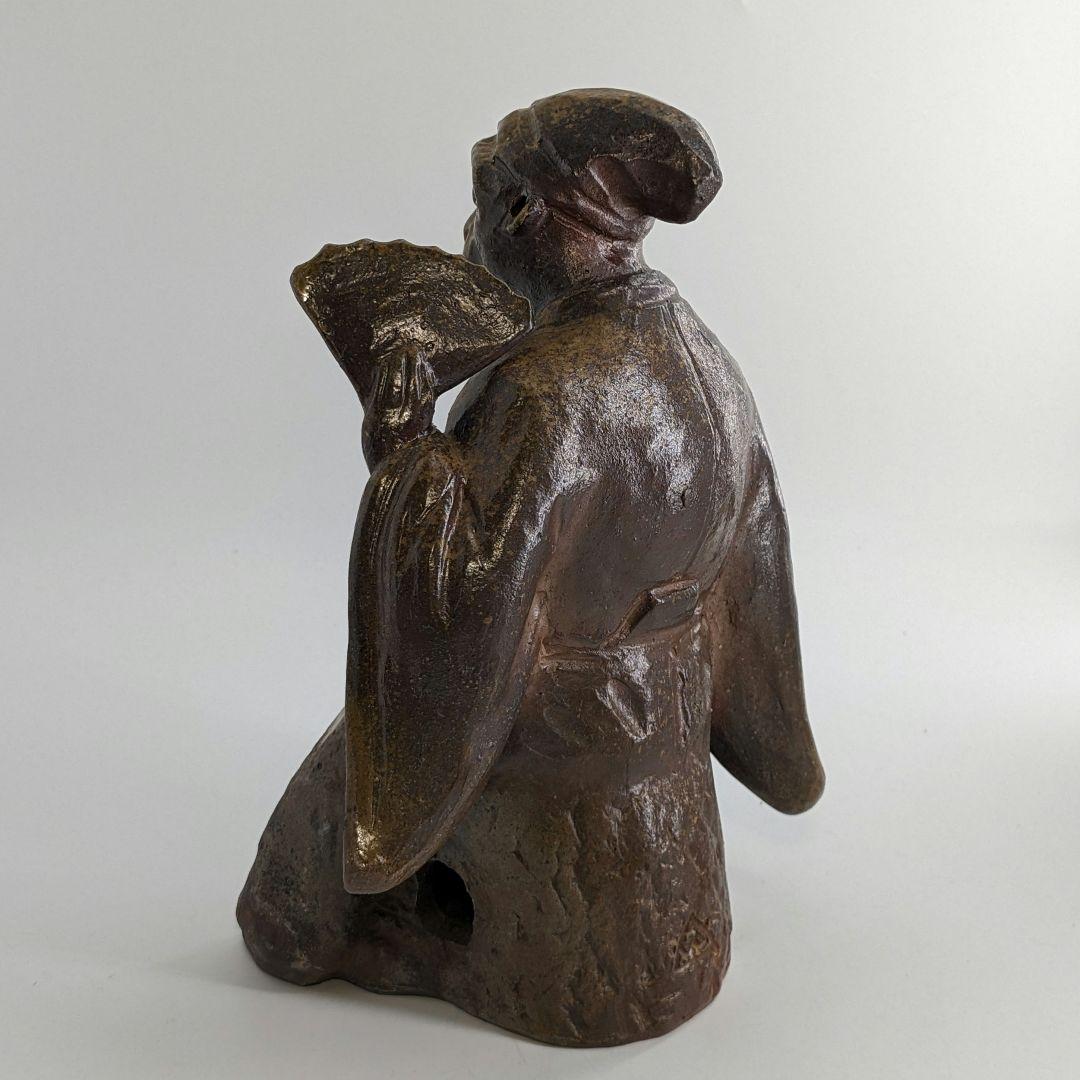 岡山県重要無形文化財 浦上善次 備前焼 申置物 サル 猿 工芸品 干支 細工物