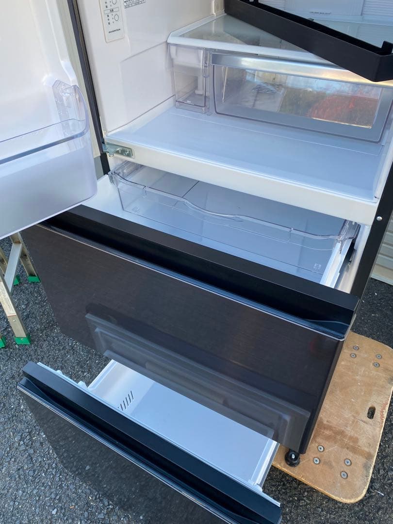 HITACHI ノンフロン冷蔵庫 R-V38NVL(K) 375L