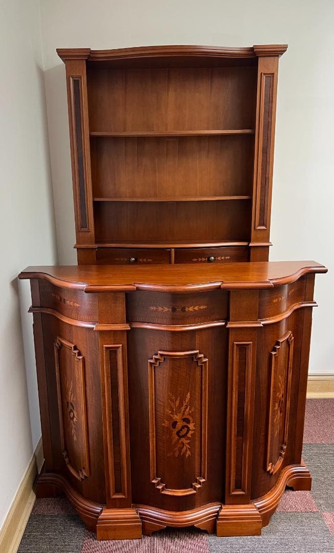 ◆アンティーク調　木製バーカウンター①　※カウンターのみ