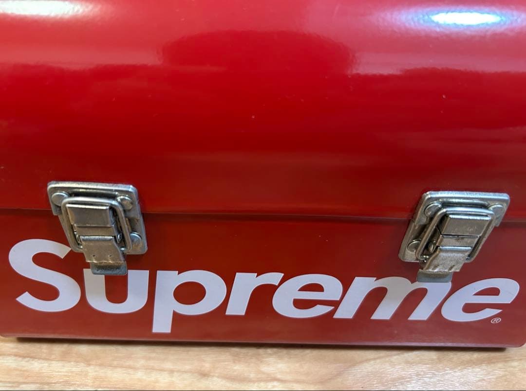 シュプリーム メタルランチボックス ツールボックス 工具箱 レッド