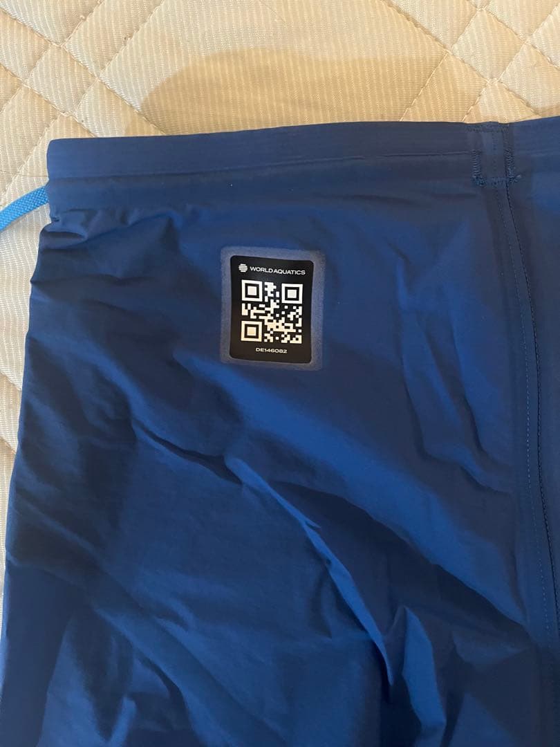 arena 競泳水着 ネイビー QRコード付き
