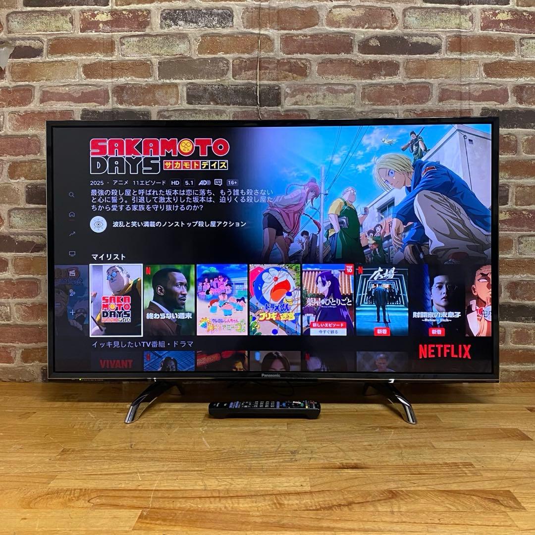パナソニック 43V型 4K 液晶テレビ スマートビエラ TH-43DX750