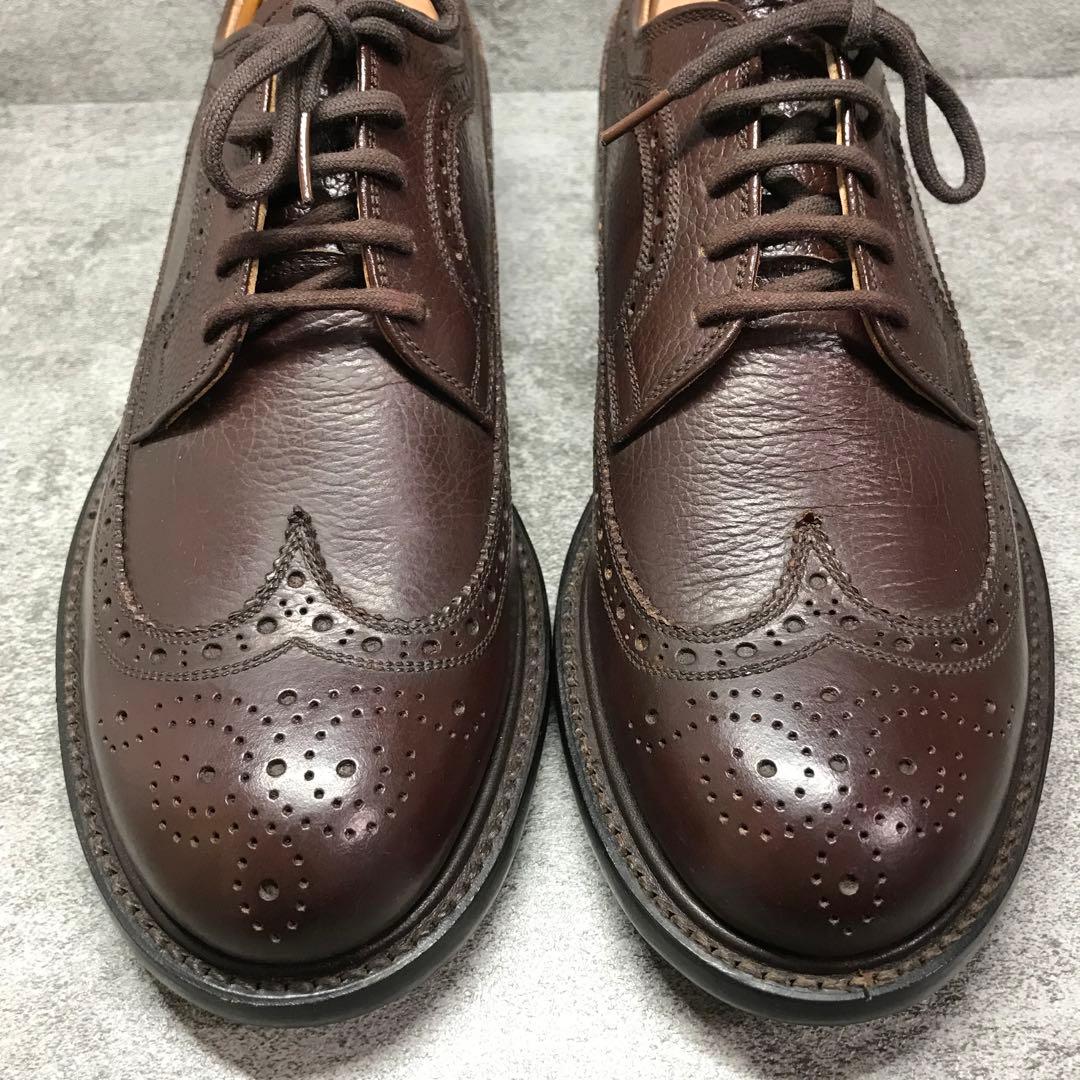 【美品】SCOTCH GRAIN シボ加工　ウィングチップ　ビジネスシューズ