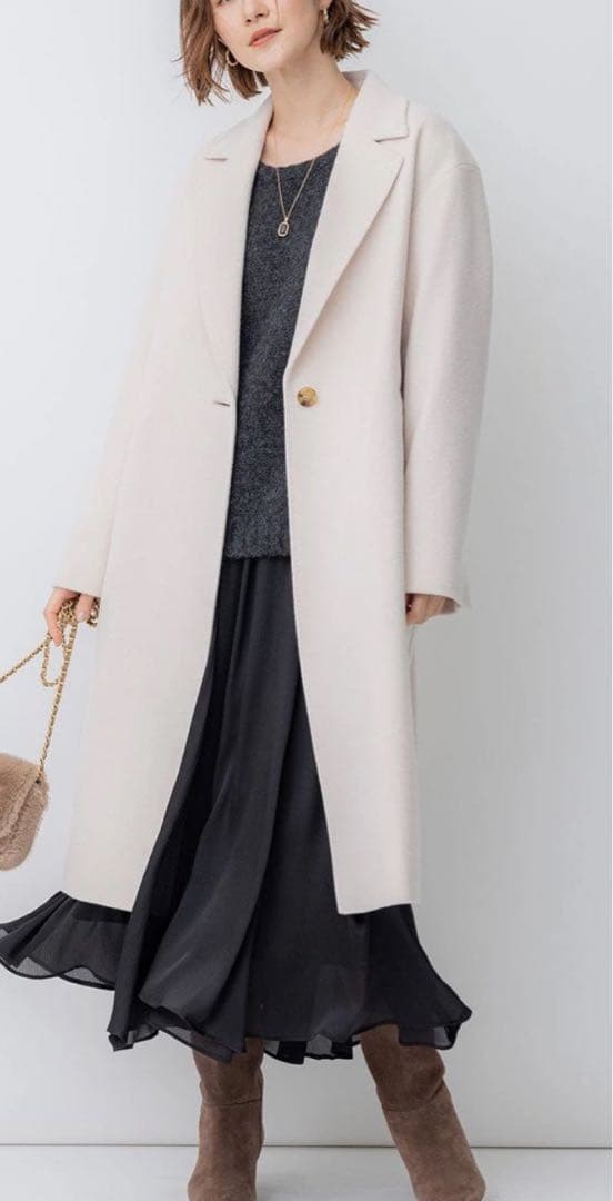 値下げ不可　23区　ウールカシミヤビーバー チェスター コート　Sサイズ