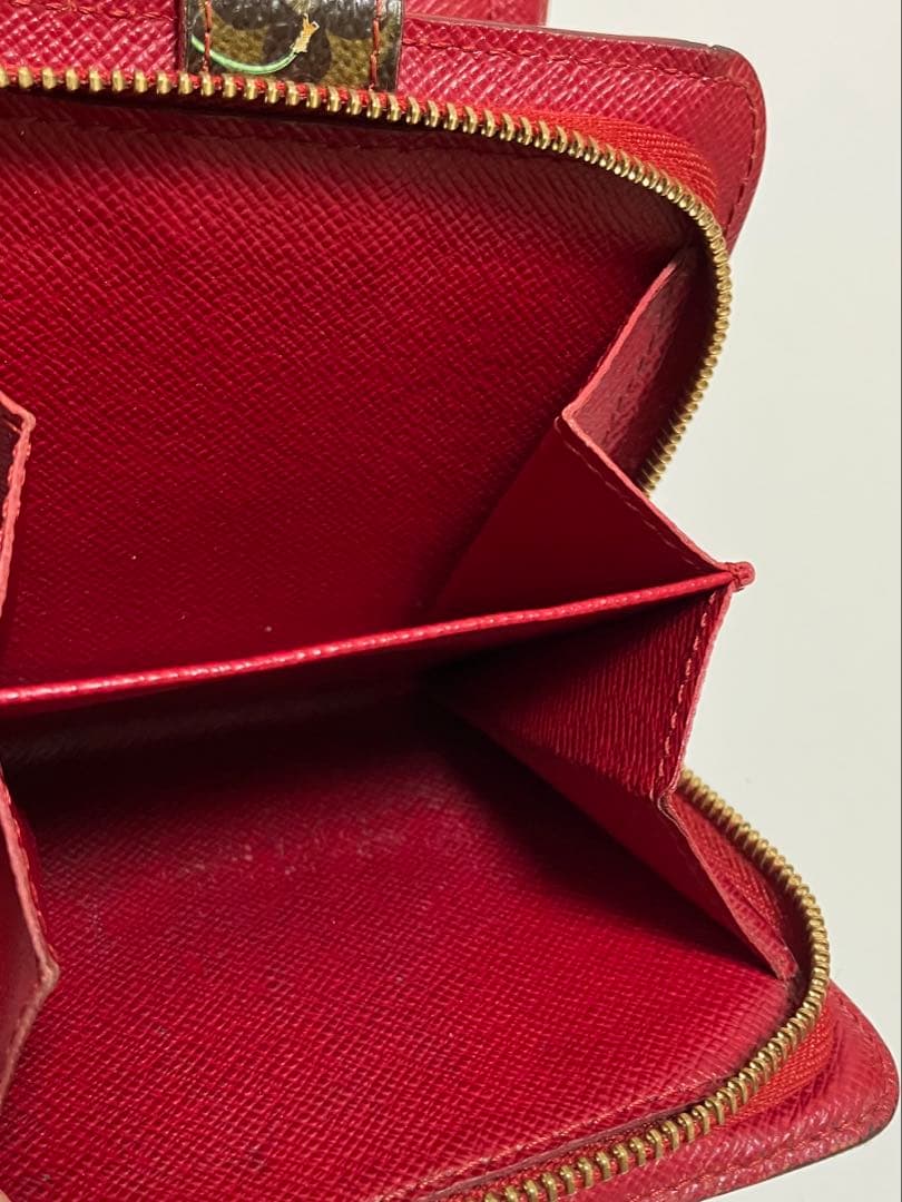 ルイヴィトン モノグラム コンパクトジップ 村上隆 チェリー 折り財布