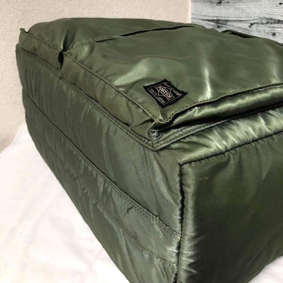 極美品✨希少 ポーター タンカー ボストンバッグL セージ 大容量 2way