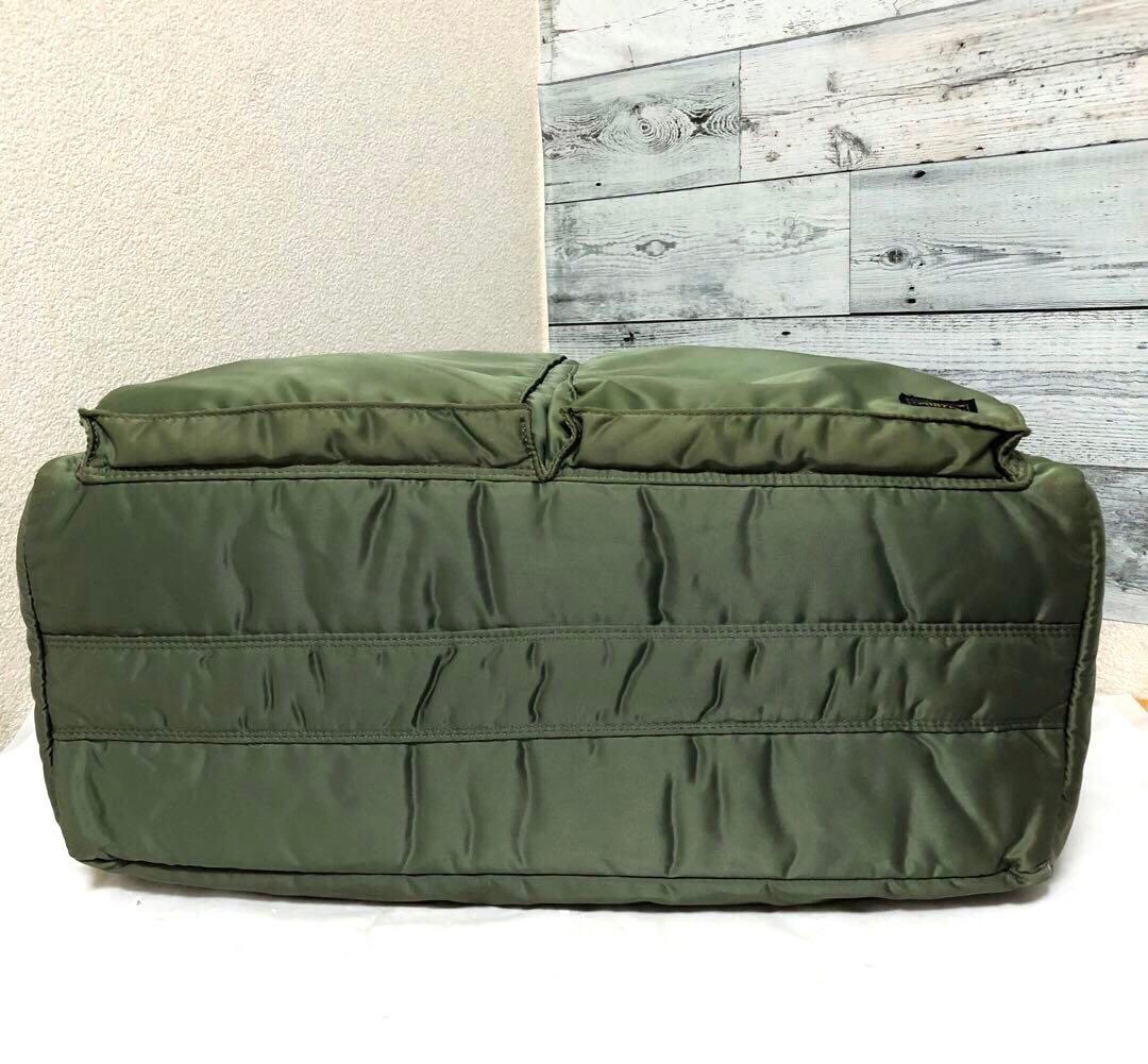 極美品✨希少 ポーター タンカー ボストンバッグL セージ 大容量 2way