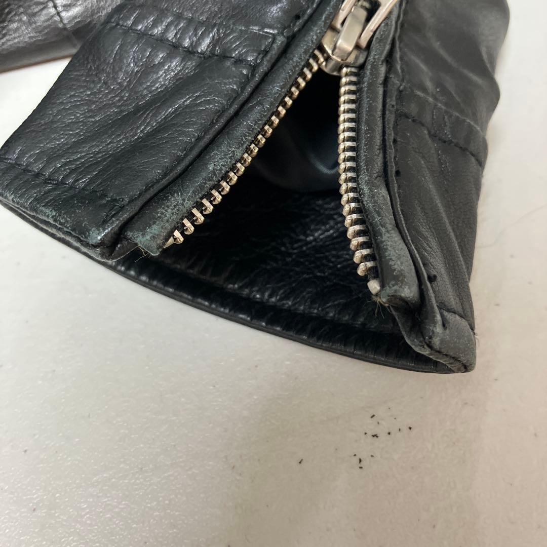 BARNEYS NEWYORK スタンドカラー レザージャケット 46