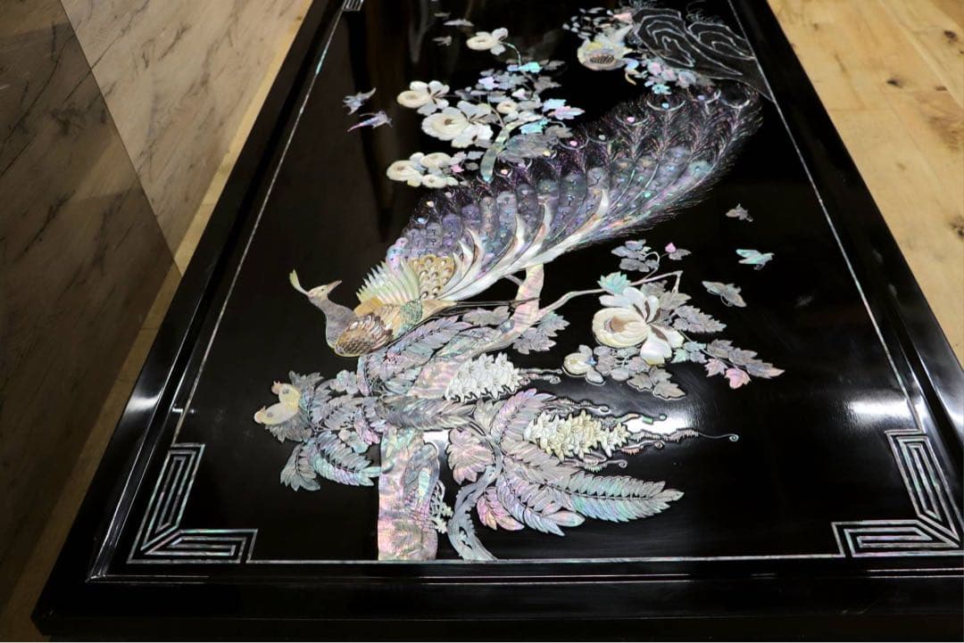 GMIH162○螺鈿細工 李朝家具 座卓 センターテーブル リビングテーブル ロ