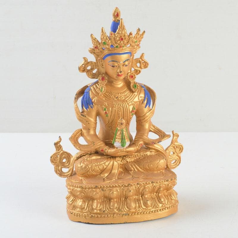 仏教美術　古銅鍍金　チベット仏　仏像　置物　V　9376