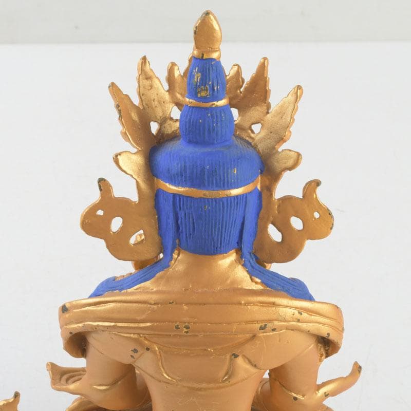 仏教美術　古銅鍍金　チベット仏　仏像　置物　V　9376