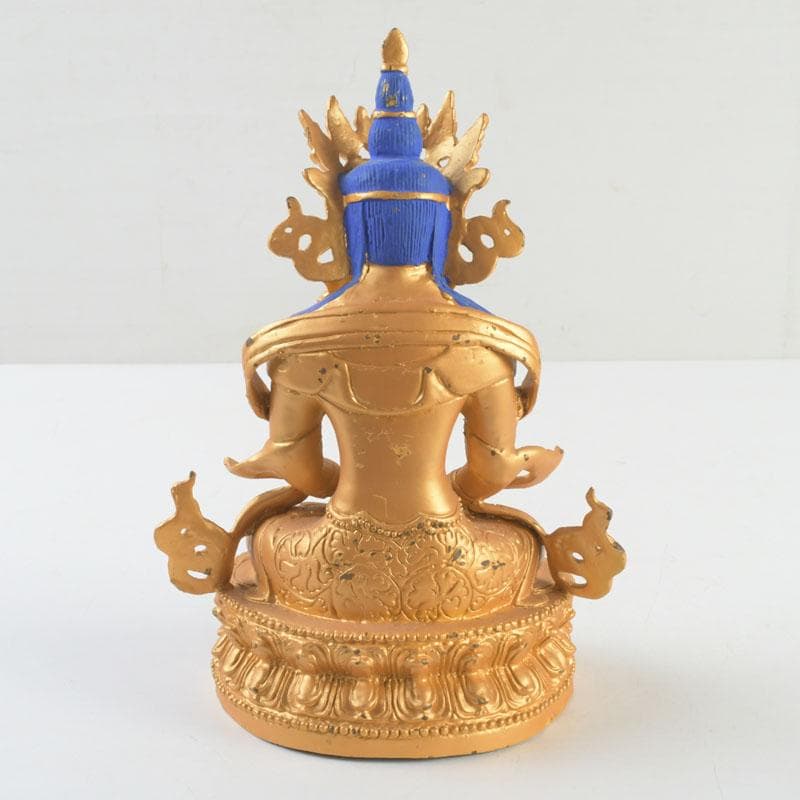 仏教美術　古銅鍍金　チベット仏　仏像　置物　V　9376