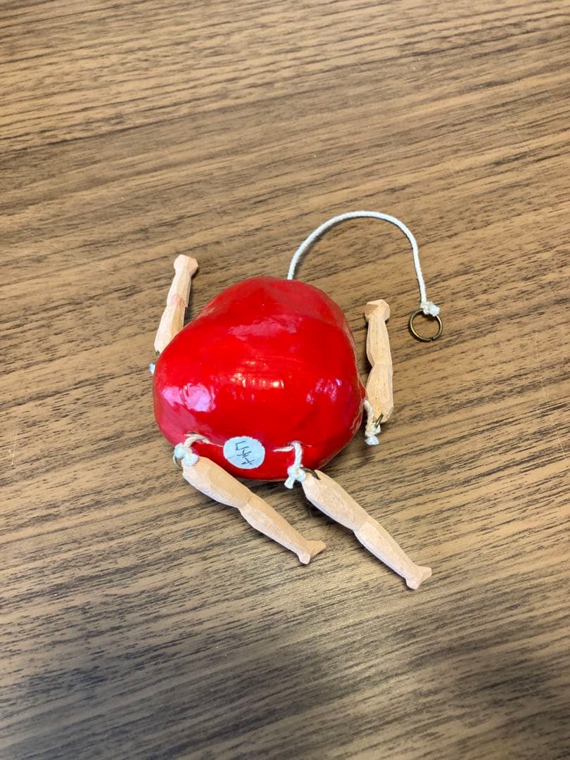 赤　ヤチコダルマ　ぶらぶらダルマ　張子　郷土玩具　縁起物