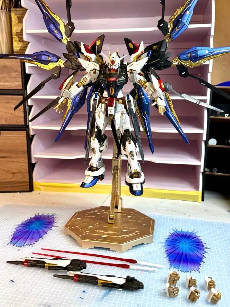 中華製 1/100 MGEXストライクフリーダムモデル 全塗装完成品