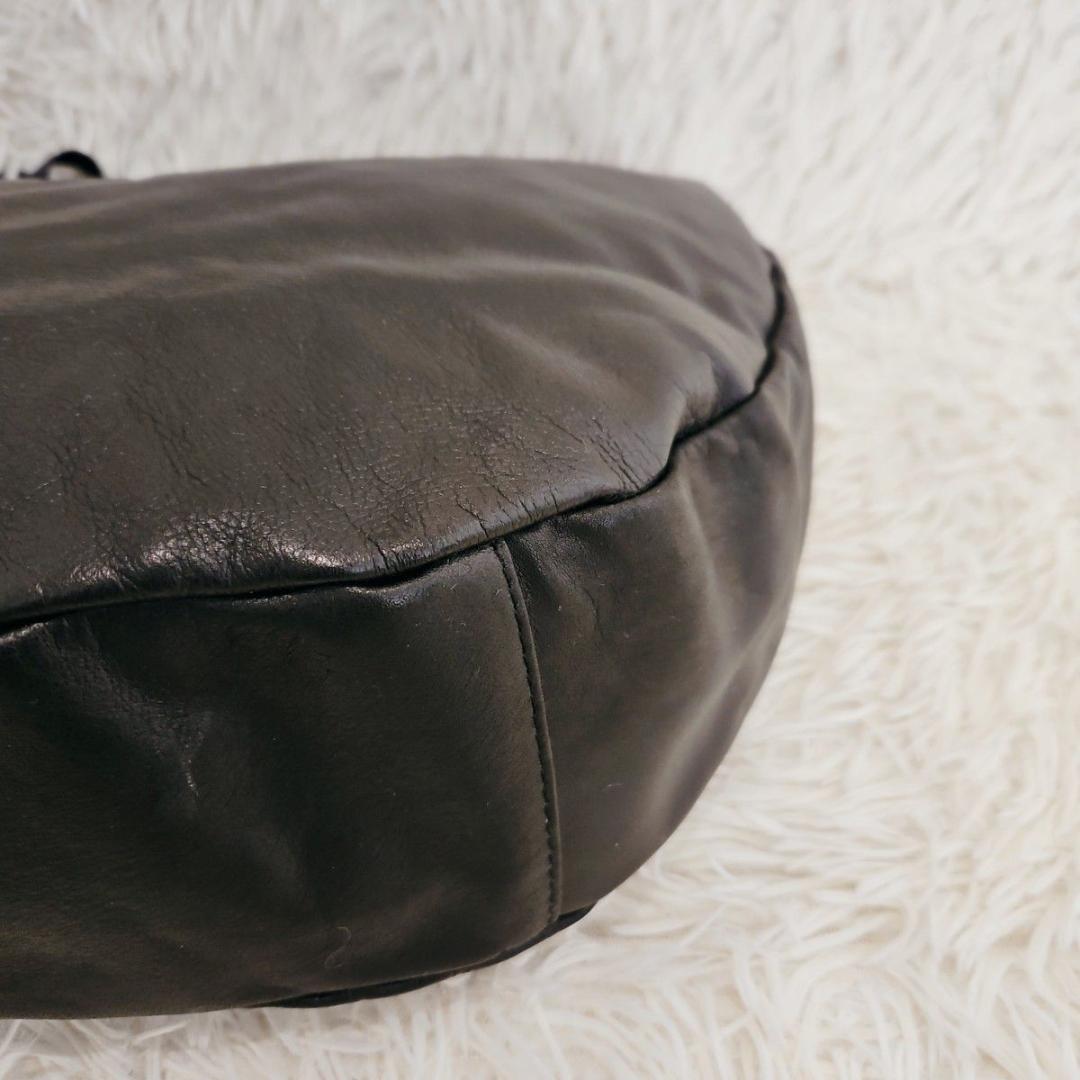 russet ラシット ソフトレザー ラウンド ビッグショルダ ーバッグ 肩掛け