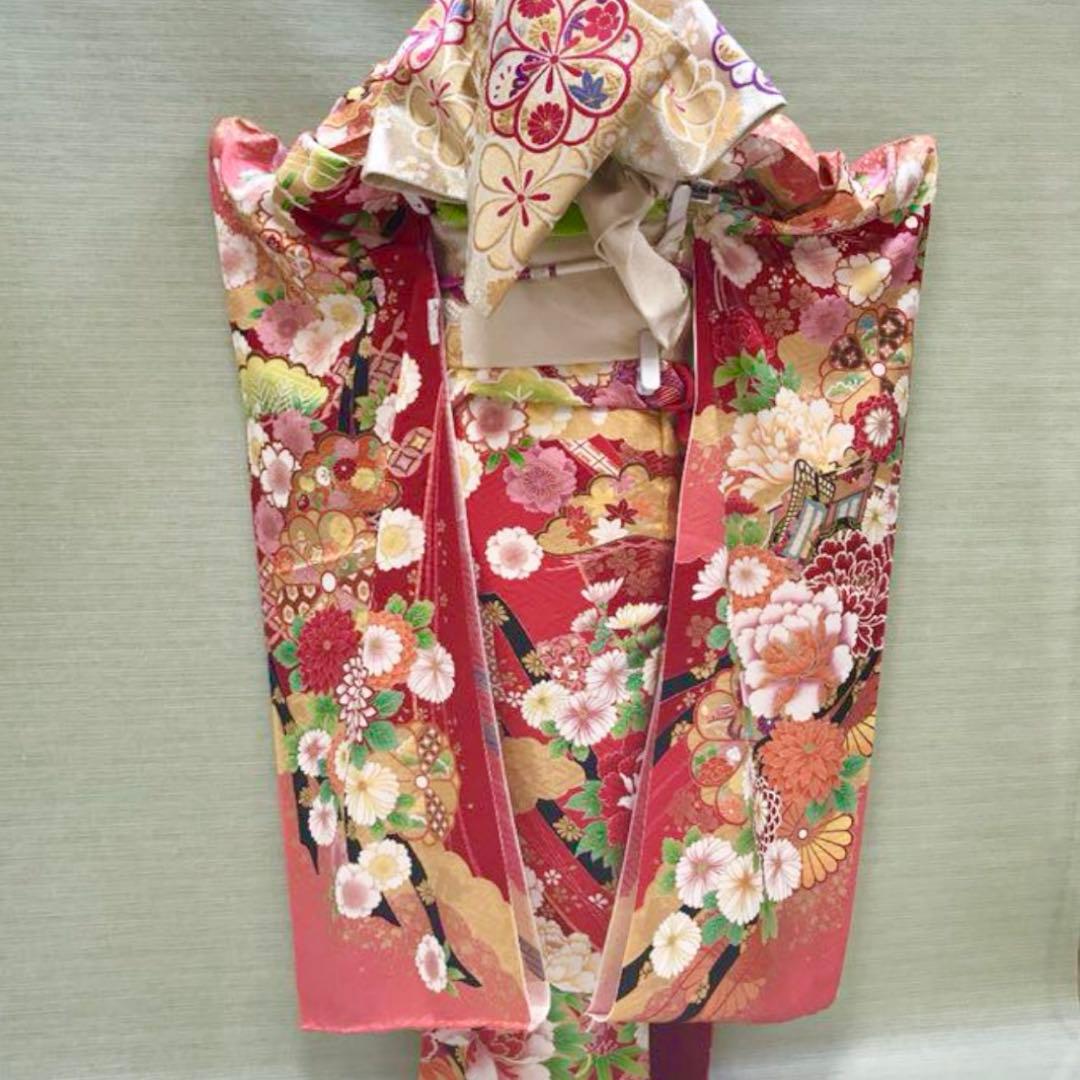 振袖 フルセット 【着付け小物付き】赤 古典 美品