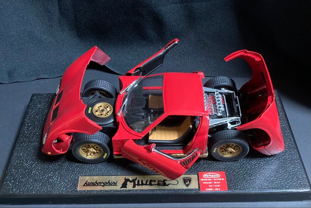 1/18 ランボルギーニ　ミウラ　レッド　2点セット