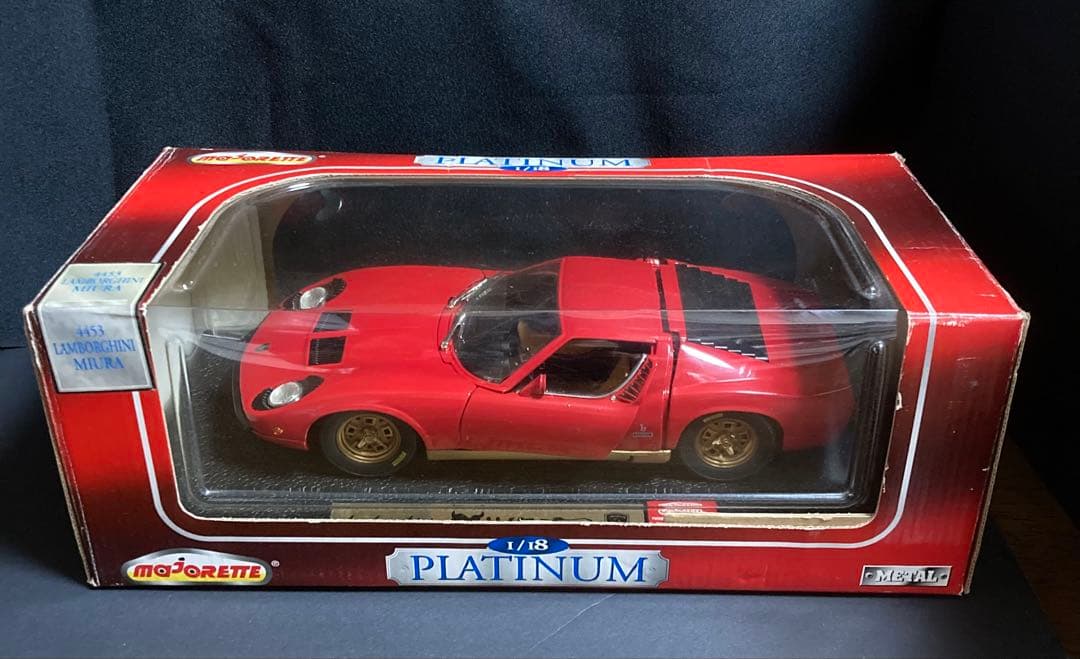 1/18 ランボルギーニ　ミウラ　レッド　2点セット