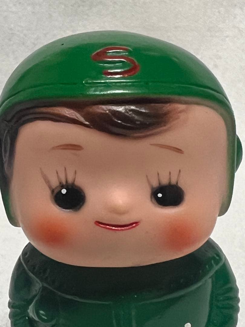 激レア　当時物　昭和レトロ　滋賀銀行　ソフビ　貯金箱　しがちゃん　宇宙服
