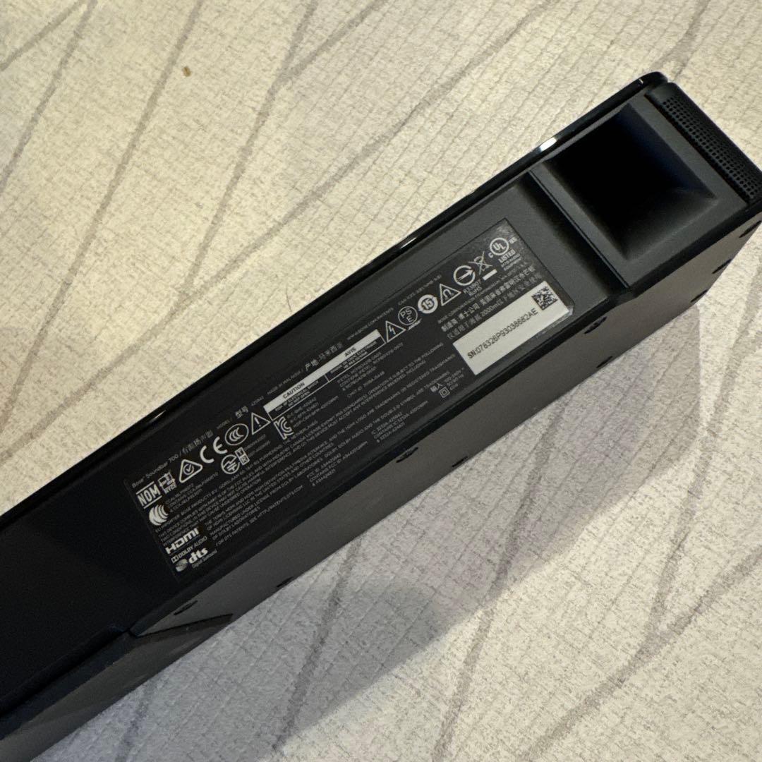 【美品】BOSE サウンドバー 700 本体　ケーブル空間調整マイクリモコン付き