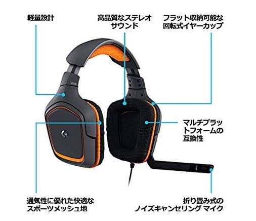 ゲーミングヘッドセット ロジクール