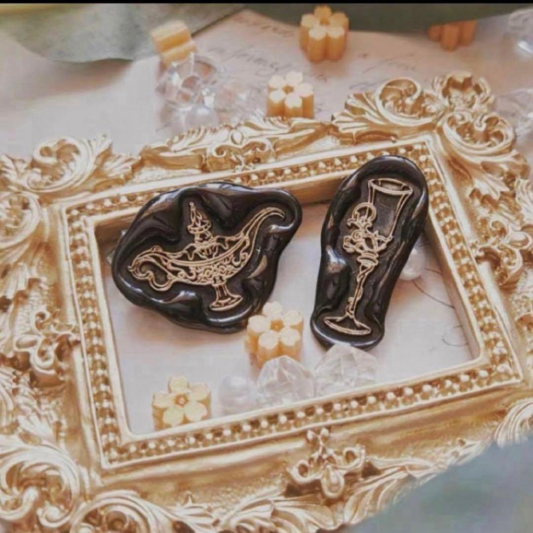 シーリングスタンプ用ワックス シリコンモールドアジサイ型