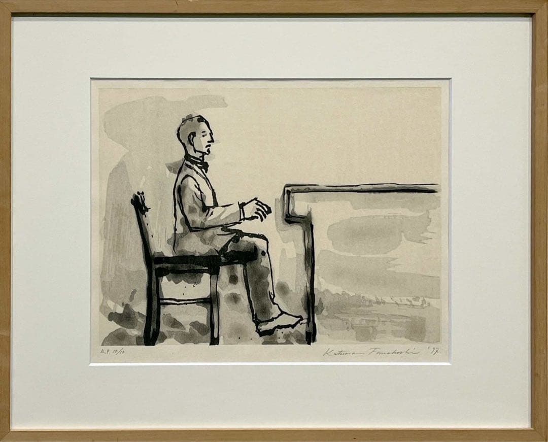 舟越桂《水のソナタ・アレグロ》1997年 木版画 AP10/10