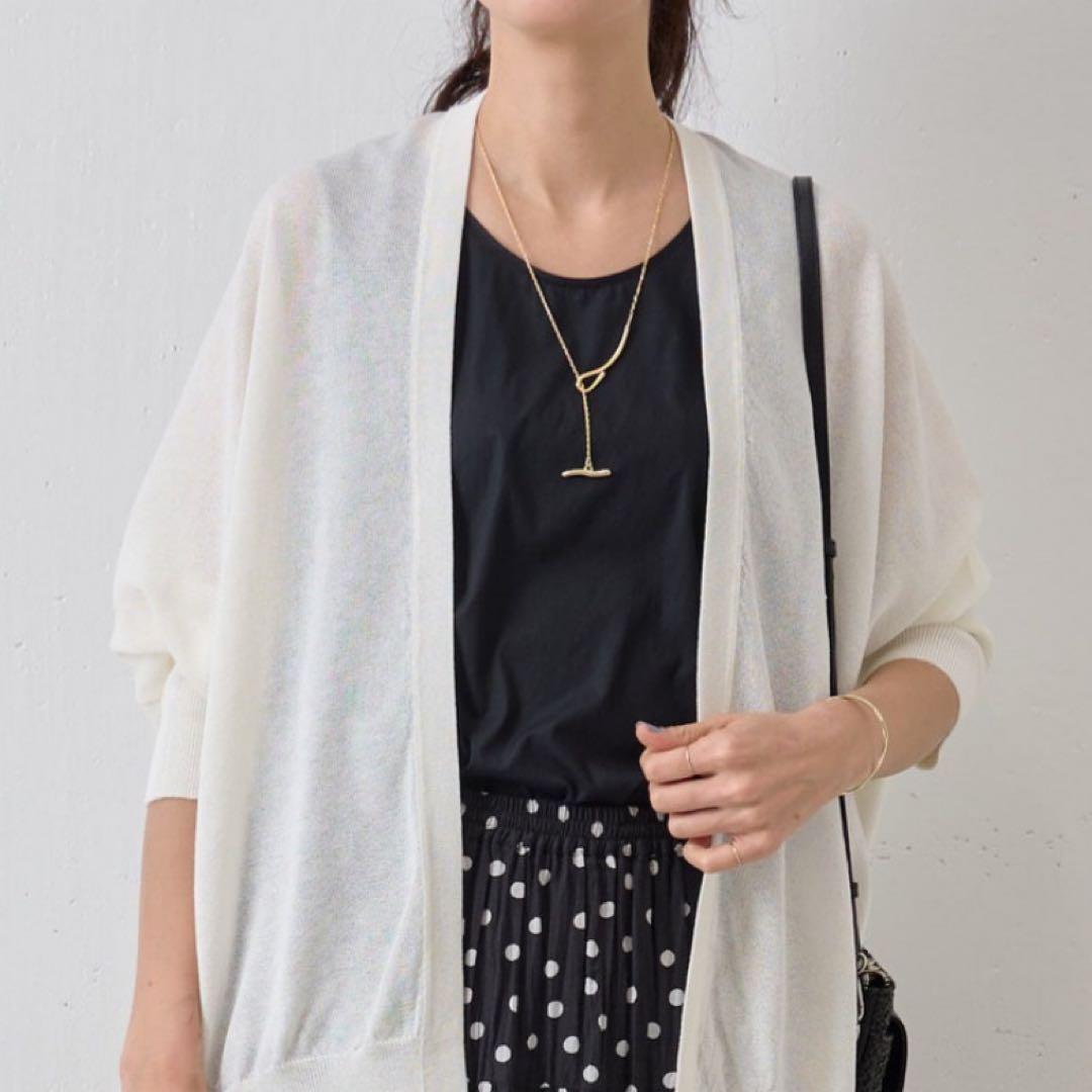 極美品　24SS　BEARDSLEY　シャツタンク　洗える　ブラック　フリー