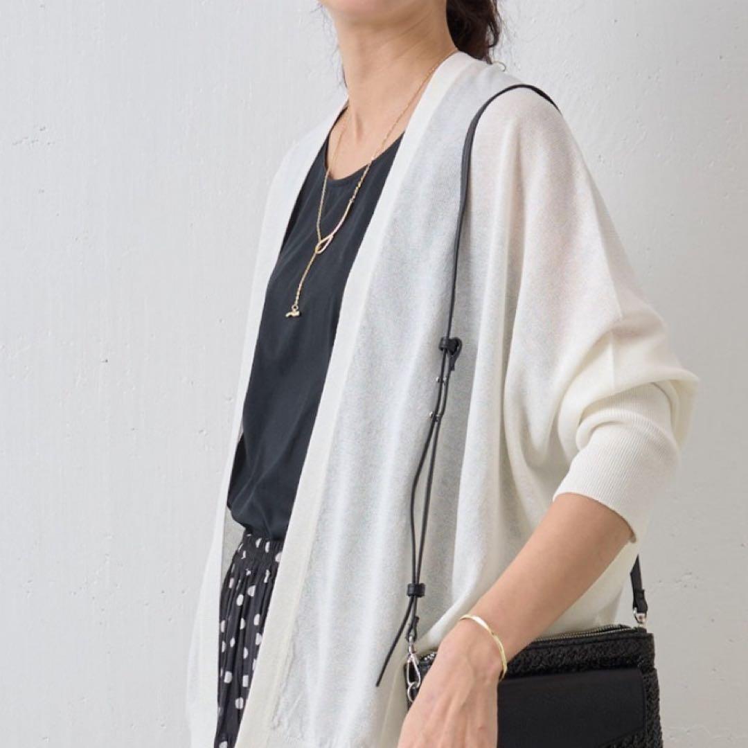 極美品　24SS　BEARDSLEY　シャツタンク　洗える　ブラック　フリー