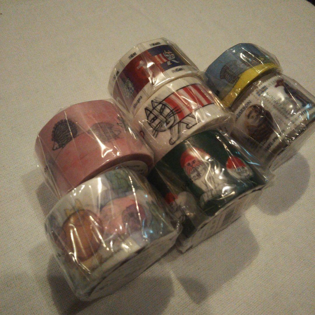 リサ・ラーソン マスキングテープ 太幅 ７個 新品未開封 マイキー白 ハリネズミ