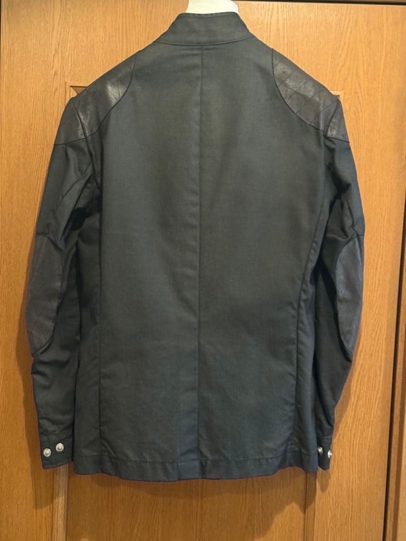 トムヨーク着用メゾンマルタンマルジェラ02SSオイルドコットンライダース44