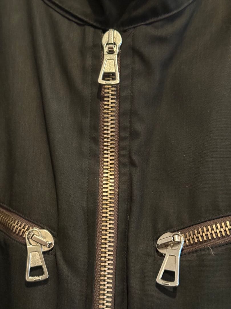 トムヨーク着用メゾンマルタンマルジェラ02SSオイルドコットンライダース44