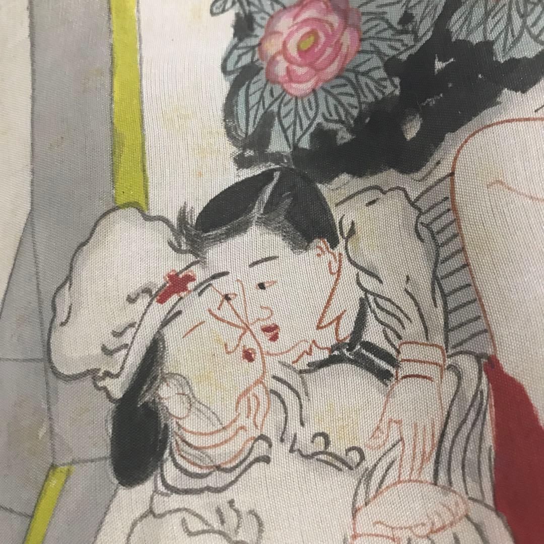 【再値下げ】春画　布製手書き　１２画像