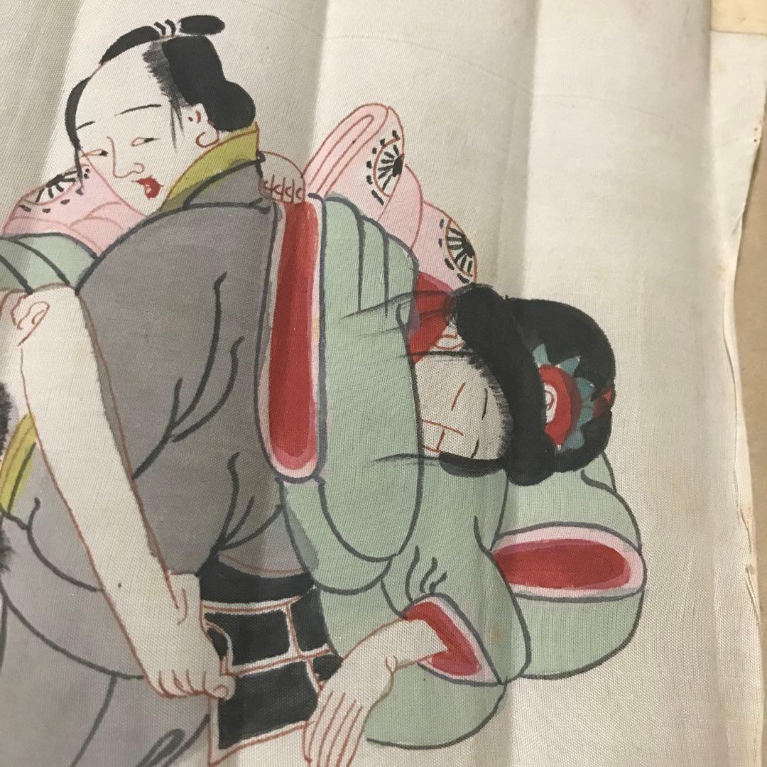 【再値下げ】春画　布製手書き　１２画像